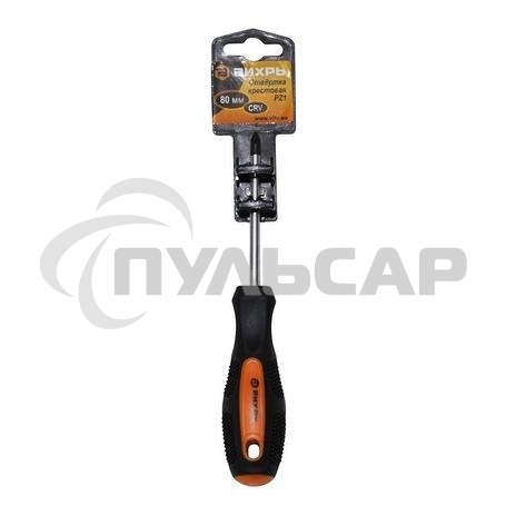 Отвертка крестовая ВИХРЬ PZ1, 80 мм