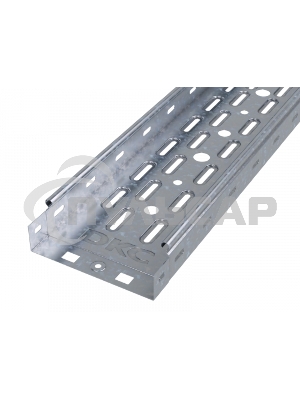 Лоток листовой перфорированный 100х50 L3000 сталь 0.7мм ДКС 35262