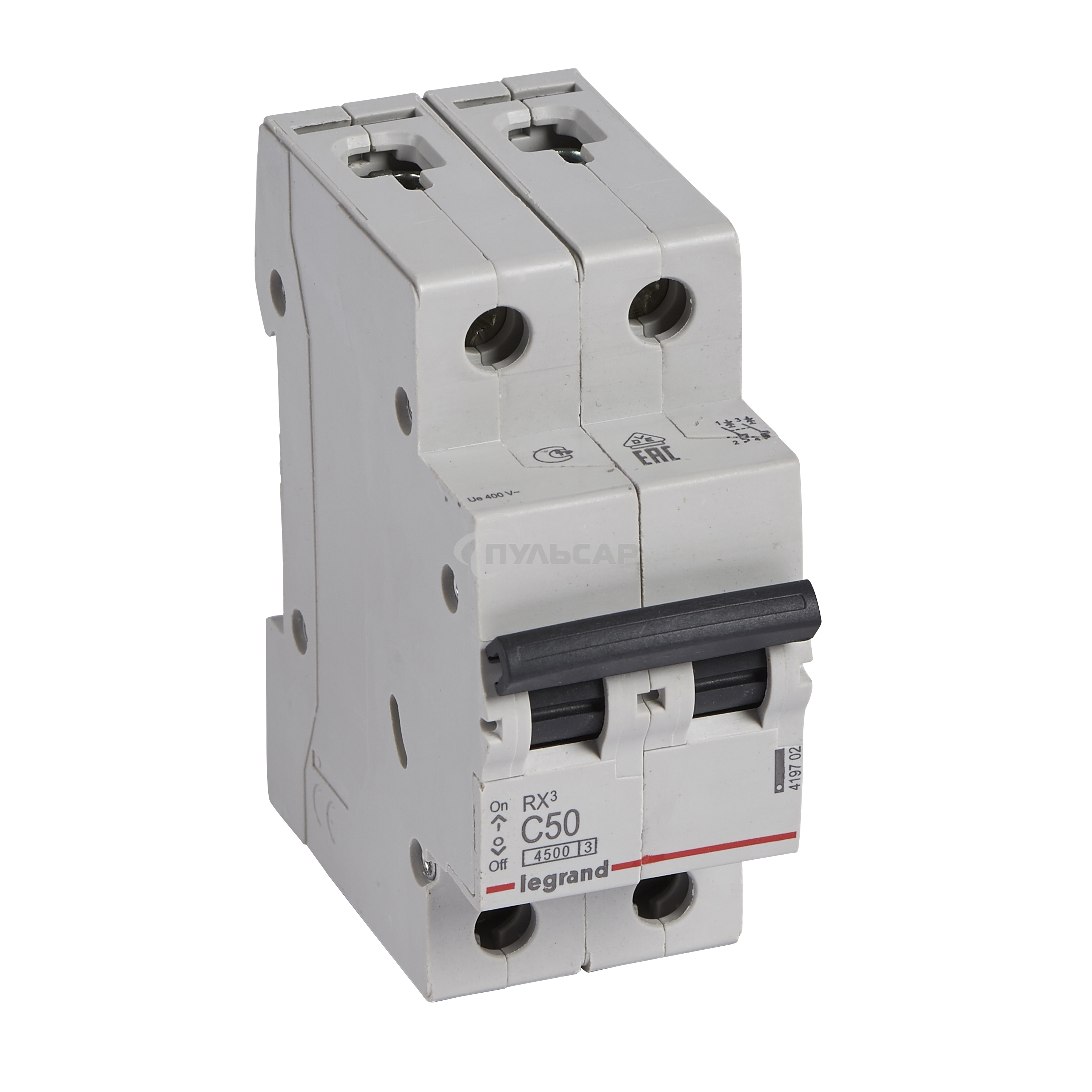 Выключатель автоматический RX3 4,5кА 50А 2П C RX3 Авт.выключатель 4,5кА 50А 2П C