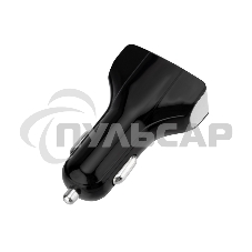 Зарядное устройство в прикуриватель Rexant 3 x USB, 1000mA, черный