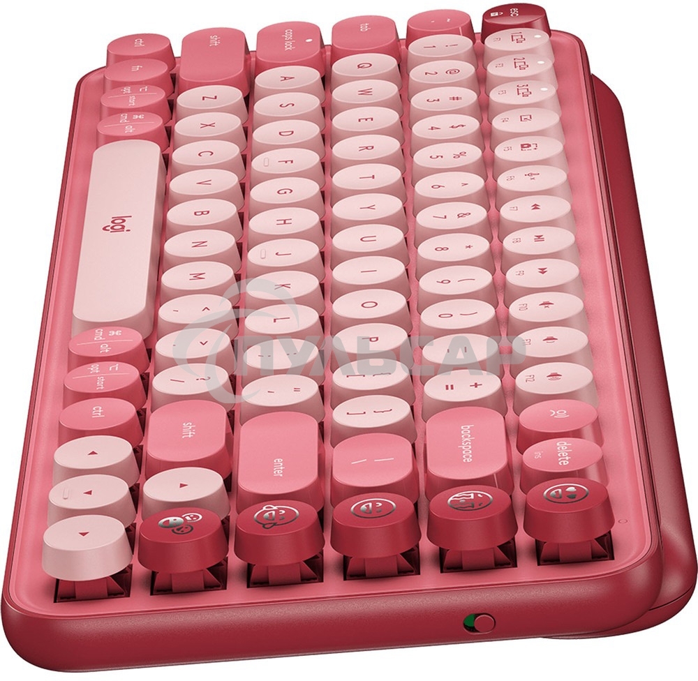 Клавиатура беспроводная Logitech POP KEYS, Heartbreaker Rose (M/N: YR0080/CU0021)