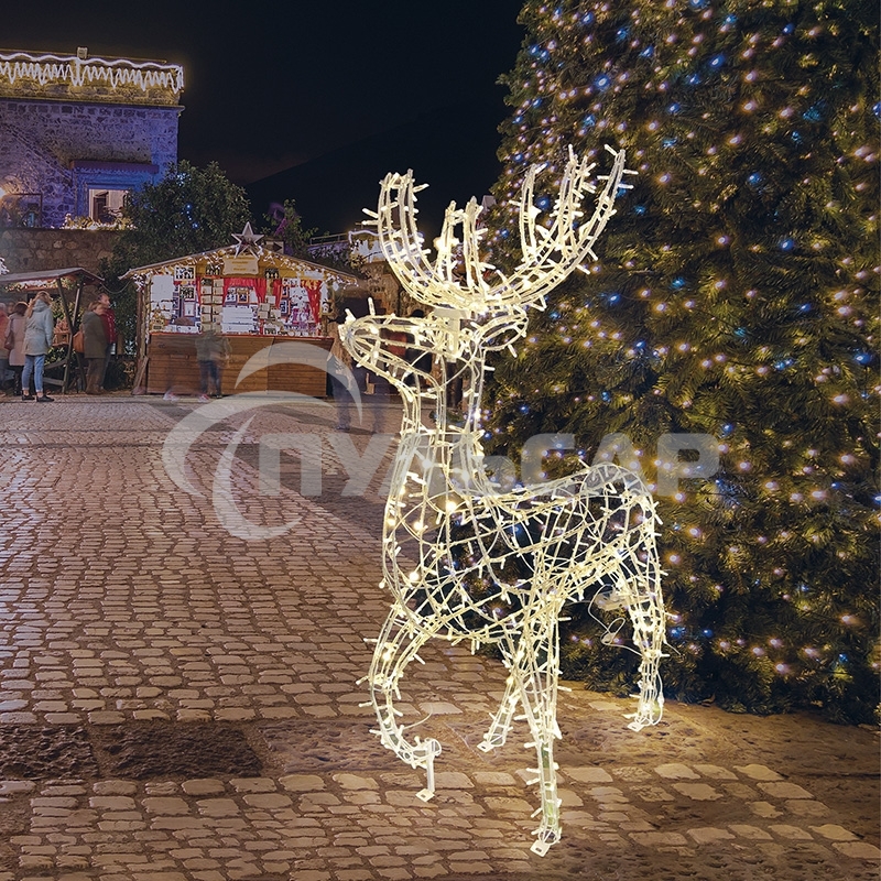 Фигура объемная Neon-night Олень 115х195 см, 528 LED, IP65, цвет свечения теплый белый