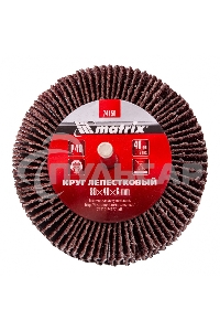 Круг Matrix лепестковый для дрели, P 40, 80x40x6 мм