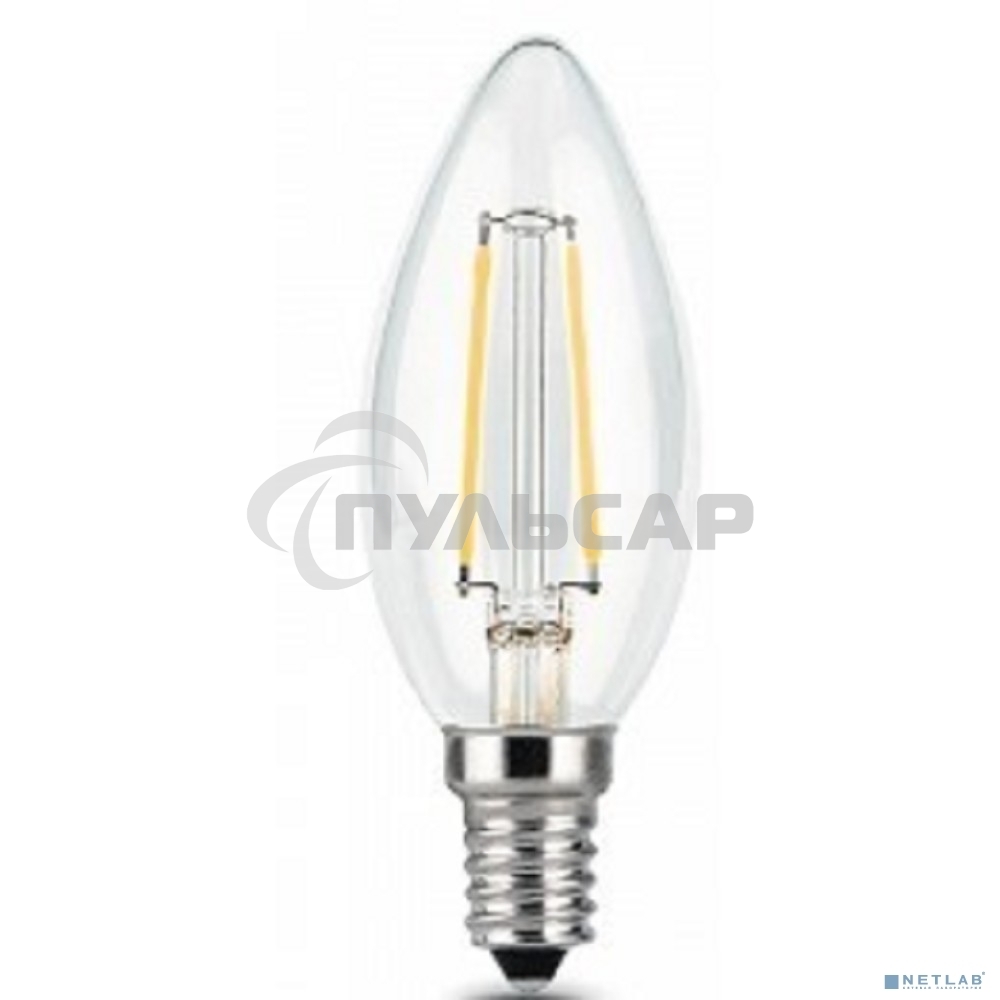 Лампа светодиодная Gauss 103801105LED Filament Candle Е14 5Вт 2700к 1/10/50