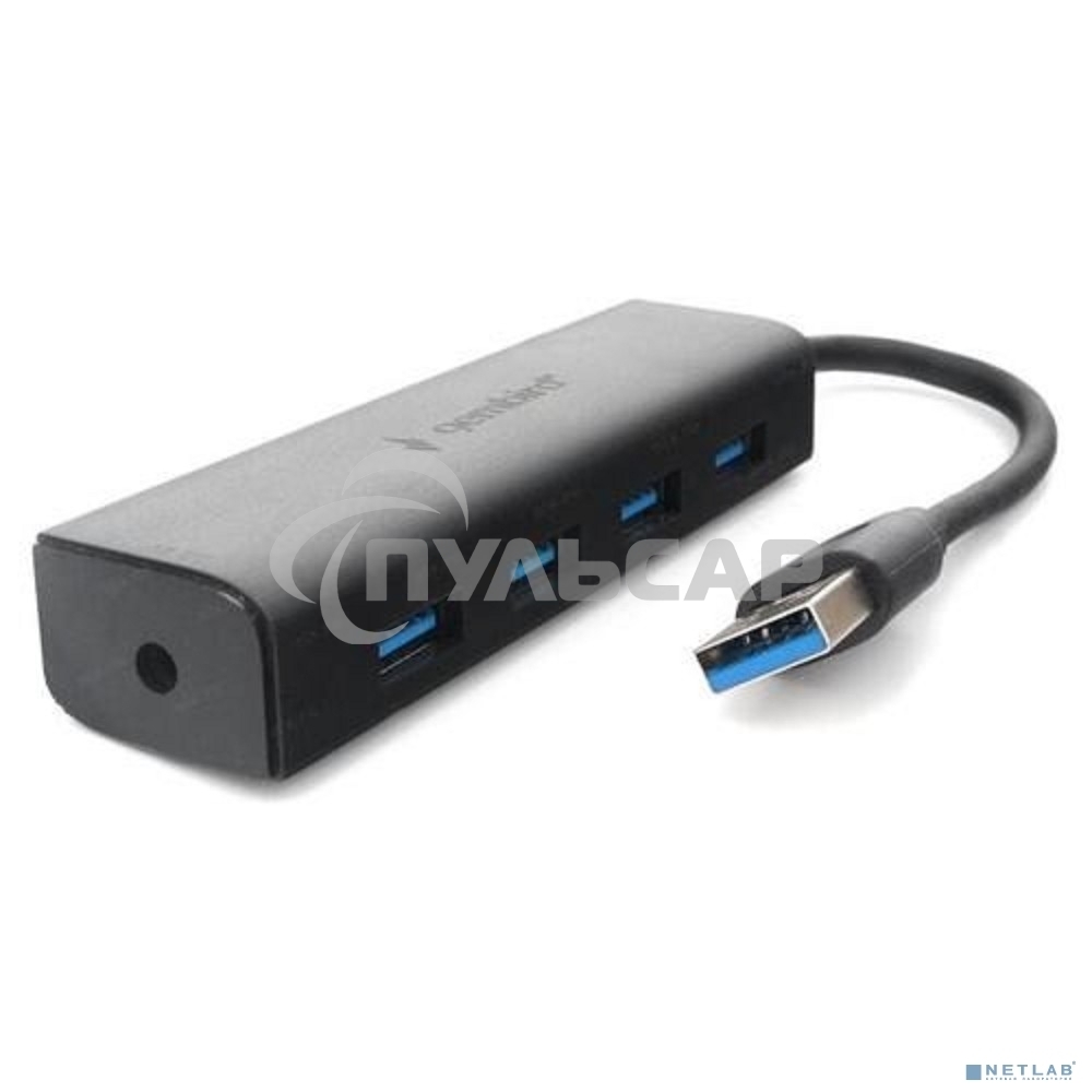 Концентратор USB 3.0 Gembird UHB-C354, 4 порта, с доп питанием