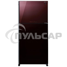 Холодильник Sharp SJXG60PGRD бордовый двухкамерный 422/178 л морозилка сверху, No Frost