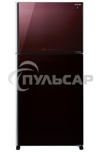 Холодильник Sharp SJXG60PGRD бордовый двухкамерный 422/178 л морозилка сверху, No Frost
