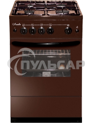 Плита газовая Лысьва ГП 400 М2С -2у коричневый, конфорок 4 шт, духовка 51 л, 50 см x 84 см x 60 см