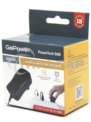 Блок питания GoPower PowerTech 500 универсальн. импульсный (1/100)