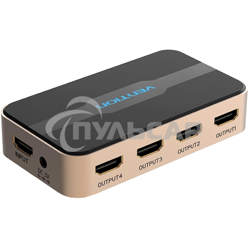 Разветвитель - сплиттер Vention HDMI 19F/4x19F на 4 монитора ACCG0
