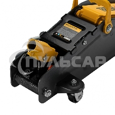 Домкрат гидравлический подкатной с фиксатором Denzel 2,8 т, 135-385 мм 51155