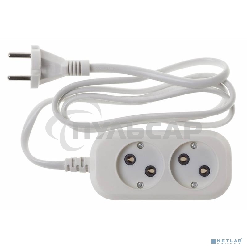 Сетевой удлинитель Buro BU-PSL2.1/W 1.5м (2 розетки) белый (пакет ПЭ)