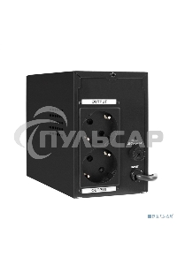 Источник бесперебойного питания ExeGate Power Smart ULB-500.LCD.AVR.2SH 500VA/300W, LCD, AVR, 2*Schuko, металлический корпус, черный