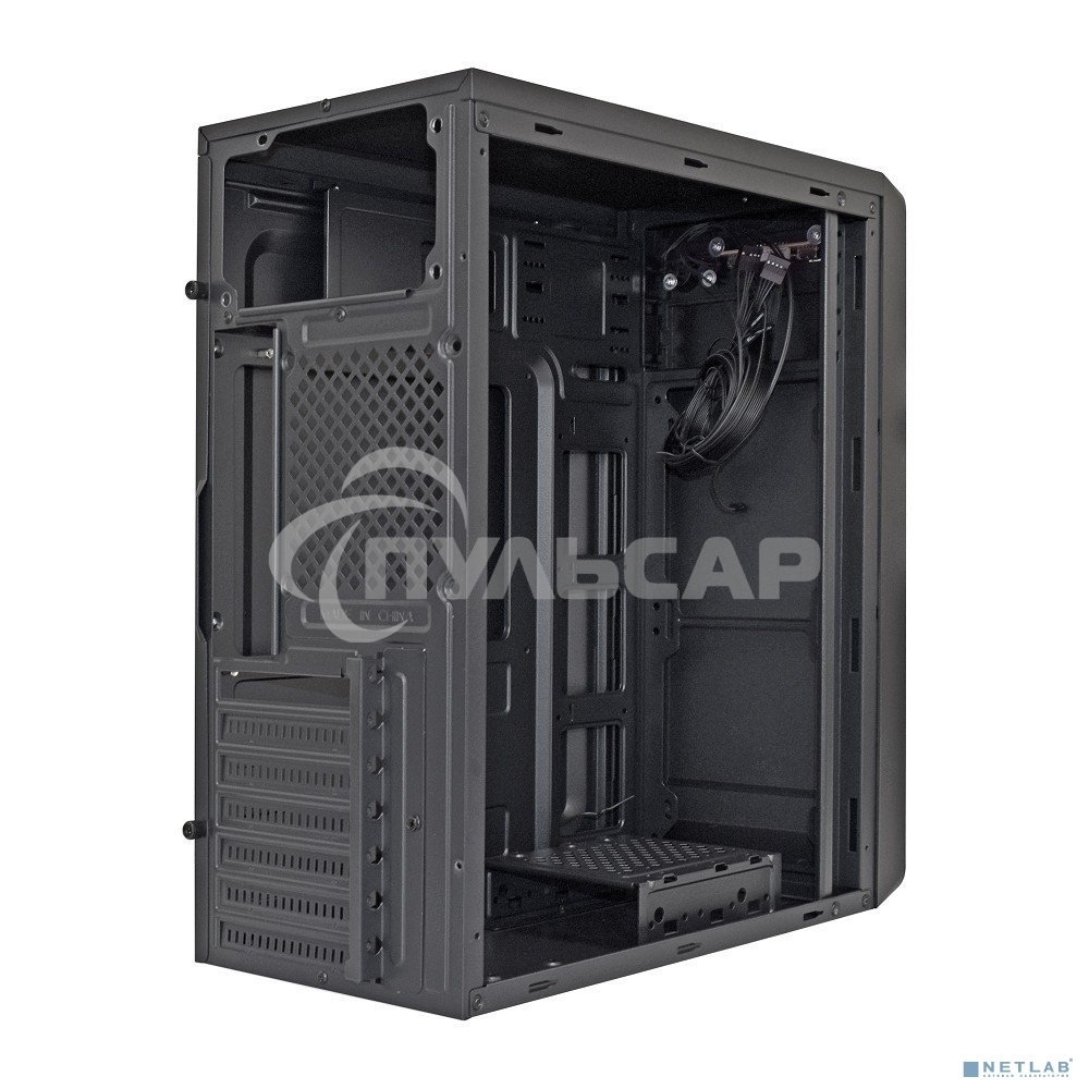 Компьютерный корпус Miditower ExeGate XP-332 Black, ATX, (без БП), 2*USB, Audio