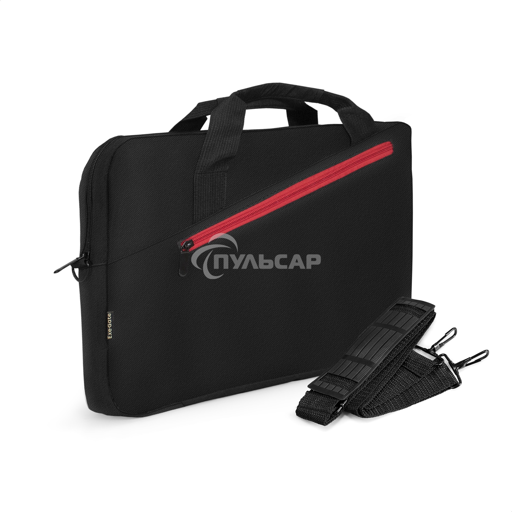 Сумка ExeGate Start S1518 Black, черная, полиэстер, для ноутбуков до 15.6