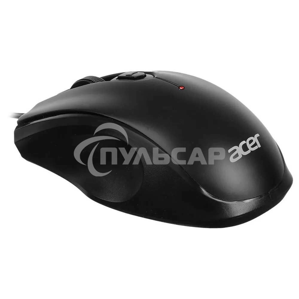 Мышь проводная Acer OMW020 черный, 1600 dpi, USB, кнопки - 4