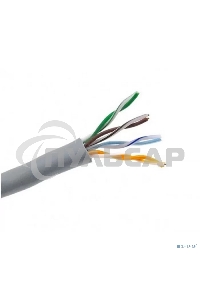 Кабель UTP Rexant 4PR 24AWG, CU (медь), CAT5e, 100 МГц, PVC, серый, бухта 50 м