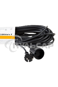 Удлинитель-шнур PROconnect ПВС 2х0.75, 30 м, б/з, 6 А, 1300 Вт, IP20, черный (Сделано в России)