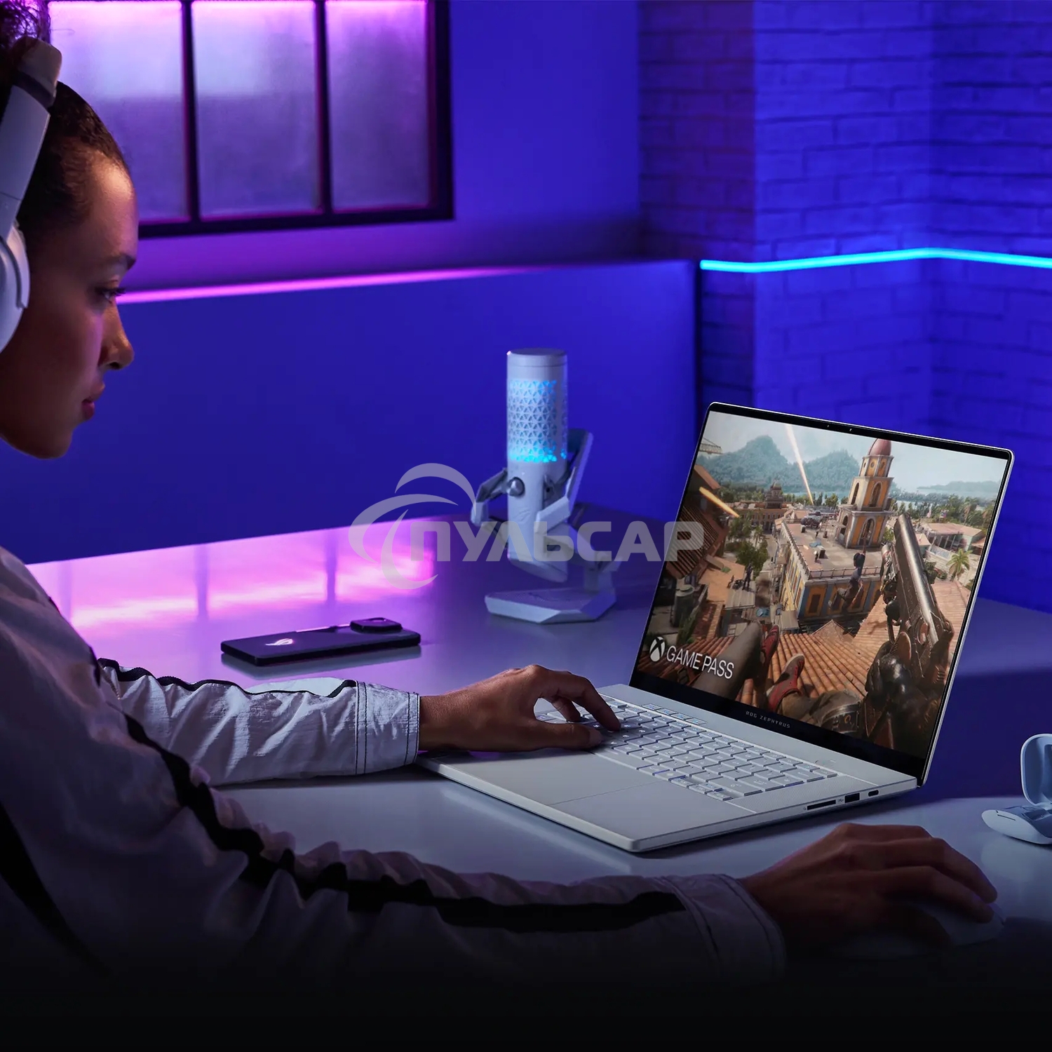 Ноутбук Asus ROG Zephyrus G16 GA605WV-QR118 Ryzen AI 9 HX 370 16Gb SSD1Tb NVIDIA GeForce RTX4060 8Gb 16