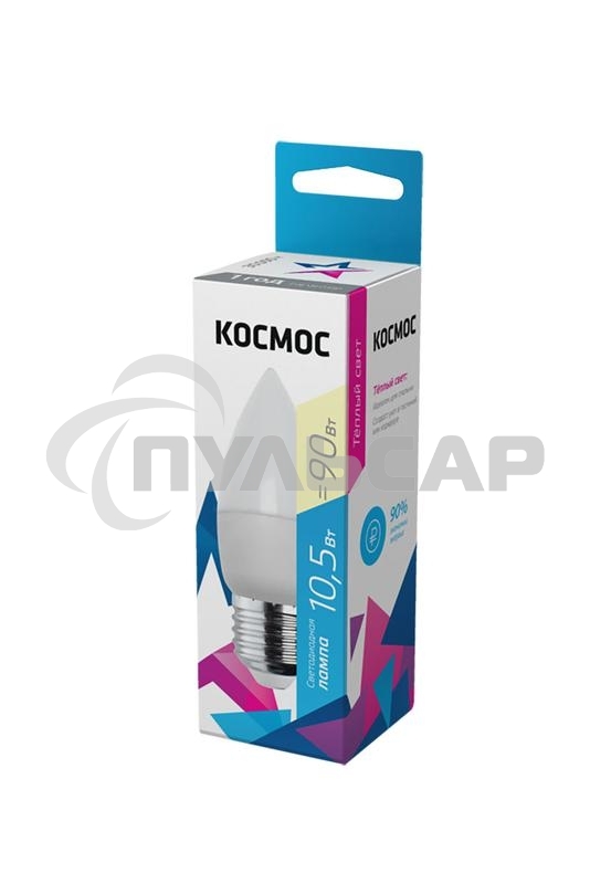 Лампа светодиодная LED BASIC CN 10.5Вт 220В E27 3000К Космос LkecLED10.5wCNE2730