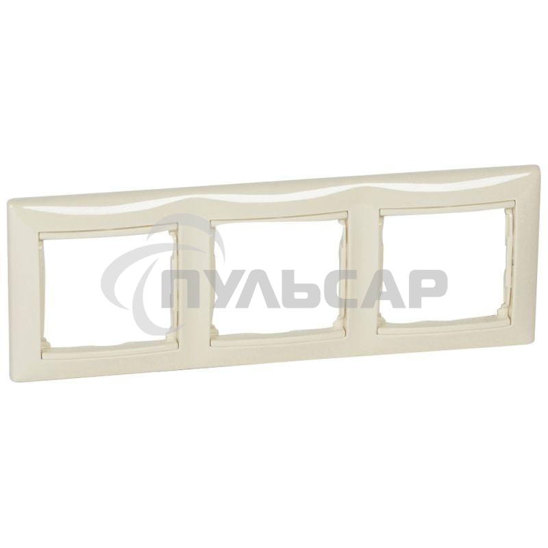 Рамка 3-м Valena горизонт. сл. кость (DIY-упак.) Leg 695633