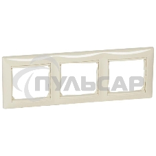 Рамка 3-м Valena горизонт. сл. кость (DIY-упак.) Leg 695633