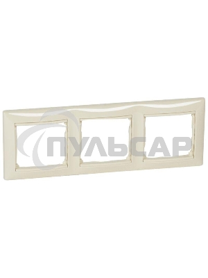 Рамка 3-м Valena горизонт. сл. кость (DIY-упак.) Leg 695633