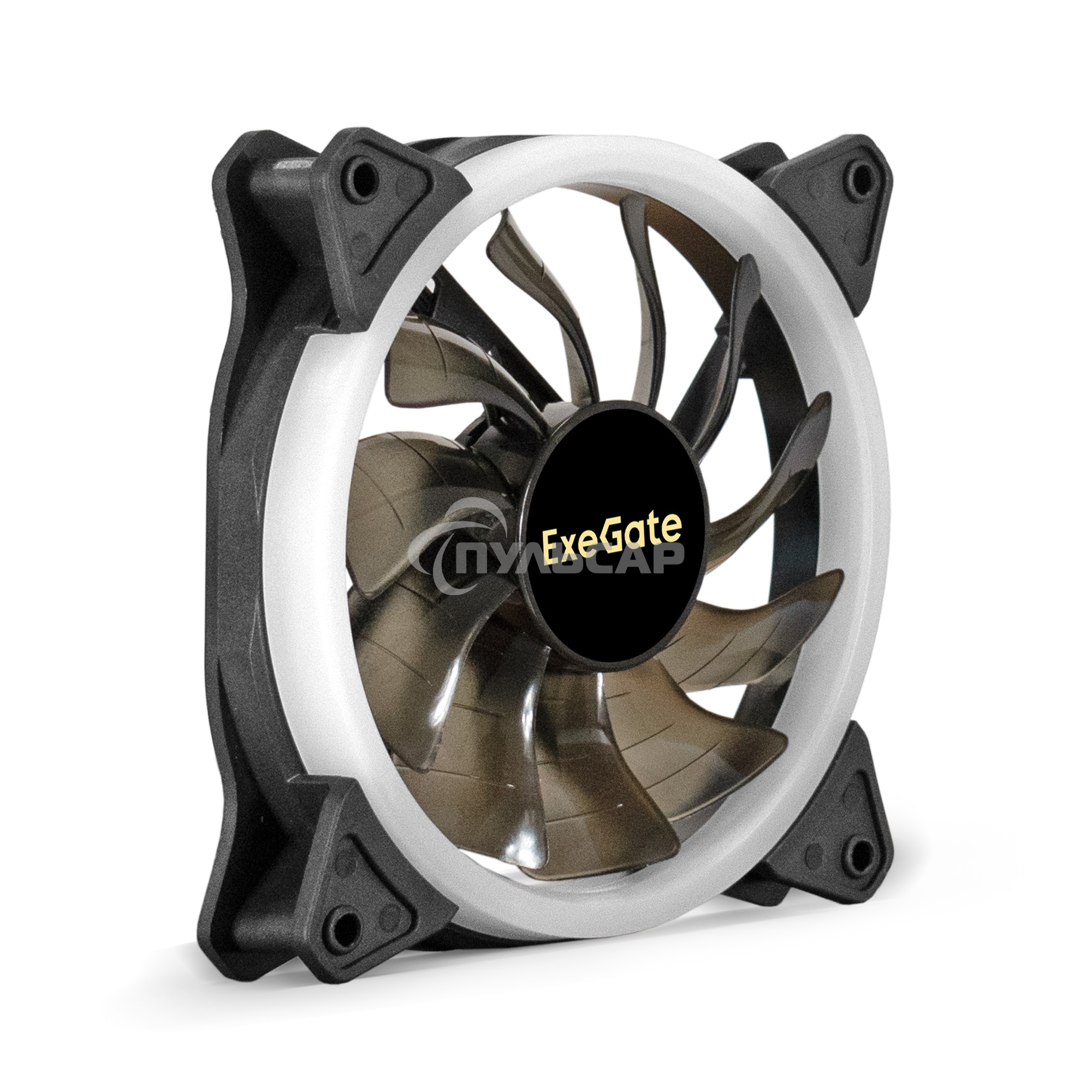 Вентилятор для корпуса ExeGate EX12025H6PSR-PWM.ARGB черный, 120 мм, 1200 об/мин, 33 дБ, 6 pin