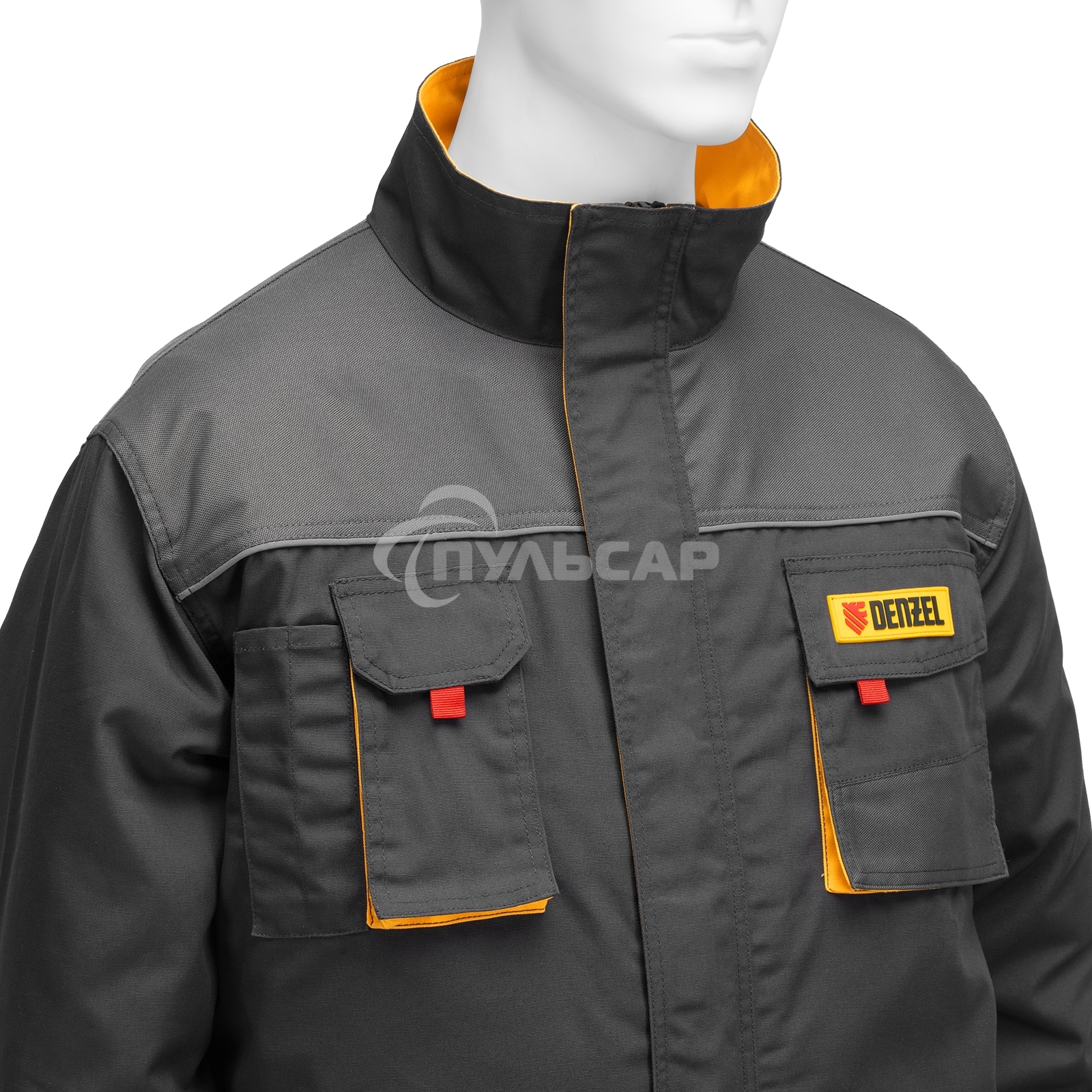 Куртка профессиональная рабочая, 65% полиэстер 35% хлопок, XXL Denzel
