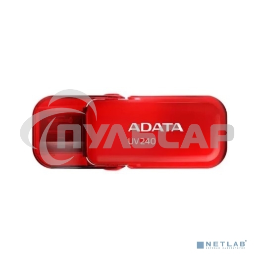 Флешка USB ADATA UV240 (AUV240-64G-RRD), 64 Gb, USB 2.0, R/W 15/5, красный