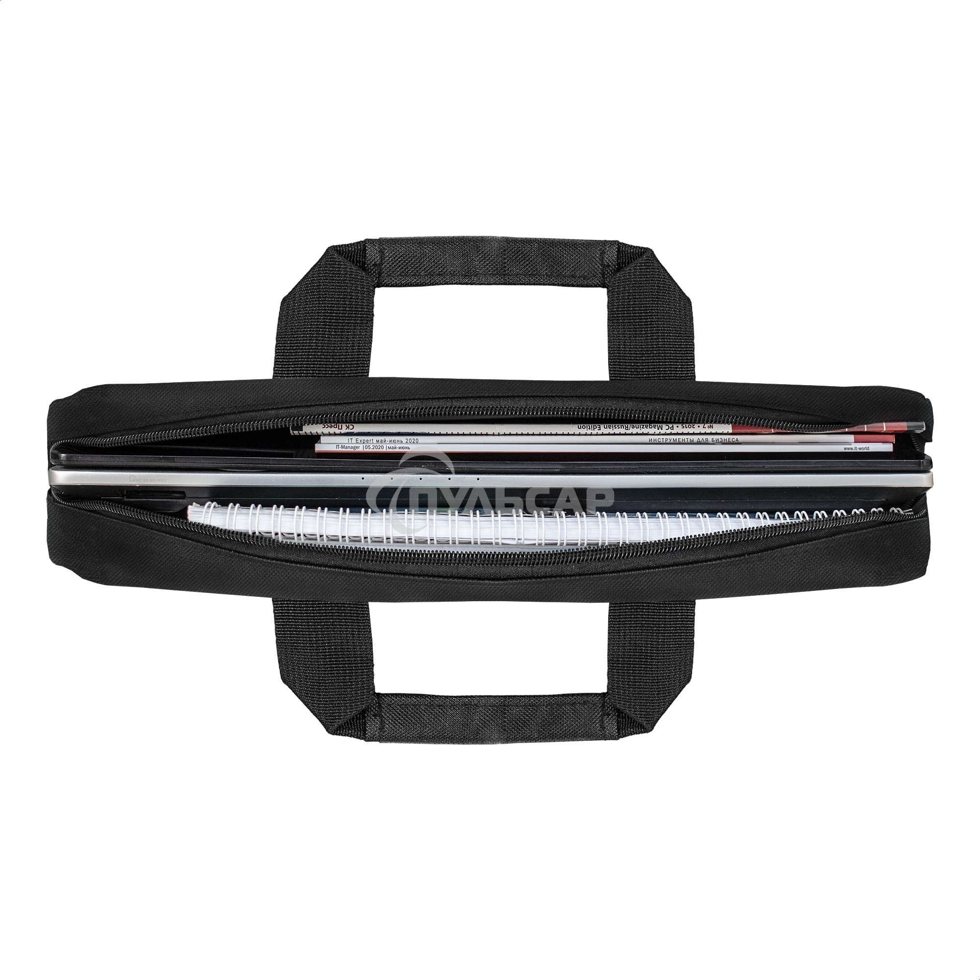 Сумка ExeGate Start S1518 Black, черная, полиэстер, для ноутбуков до 15.6