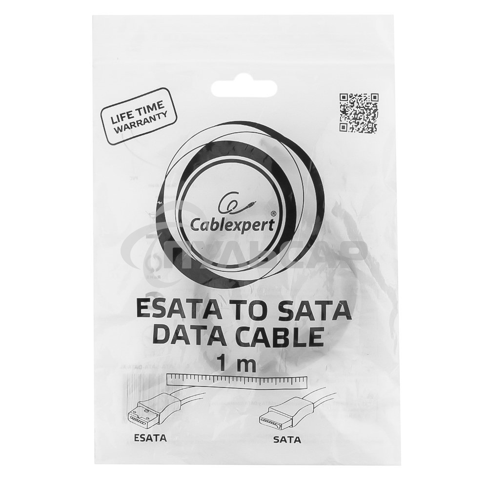 КабельКабель интерфейсный eSATA-SATA Gembird 100см, 7pin/7pin, пакет(CC-ESATA-SATADATA-XL)