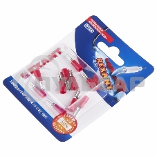 Клемма плоская Rexant, изолированная гнездо - 3.8 мм, 0.5-1.5 мм², (РПи-м 1.5-(2.8) / РПИм 1,25-250 / FDD1.25-110(5)), в упак. 10 шт.