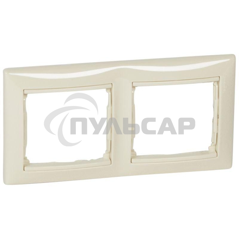 Рамка 2-м Valena горизонт. сл. кость (DIY-упак.) Leg 695632