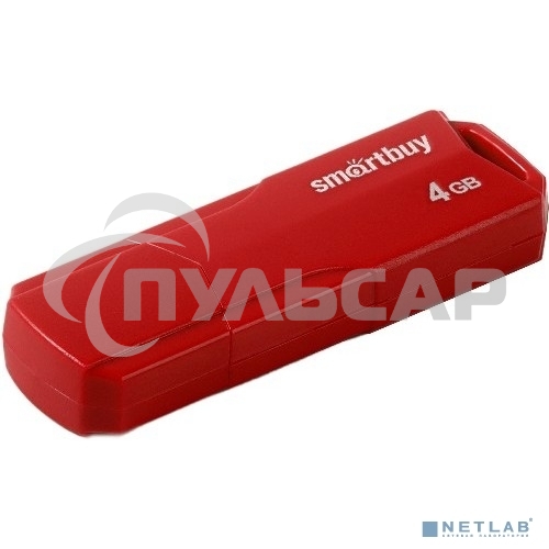 Флешка USB Smartbuy R/W 4 Gb,CLUE Red (SB4 GbCLU-R)