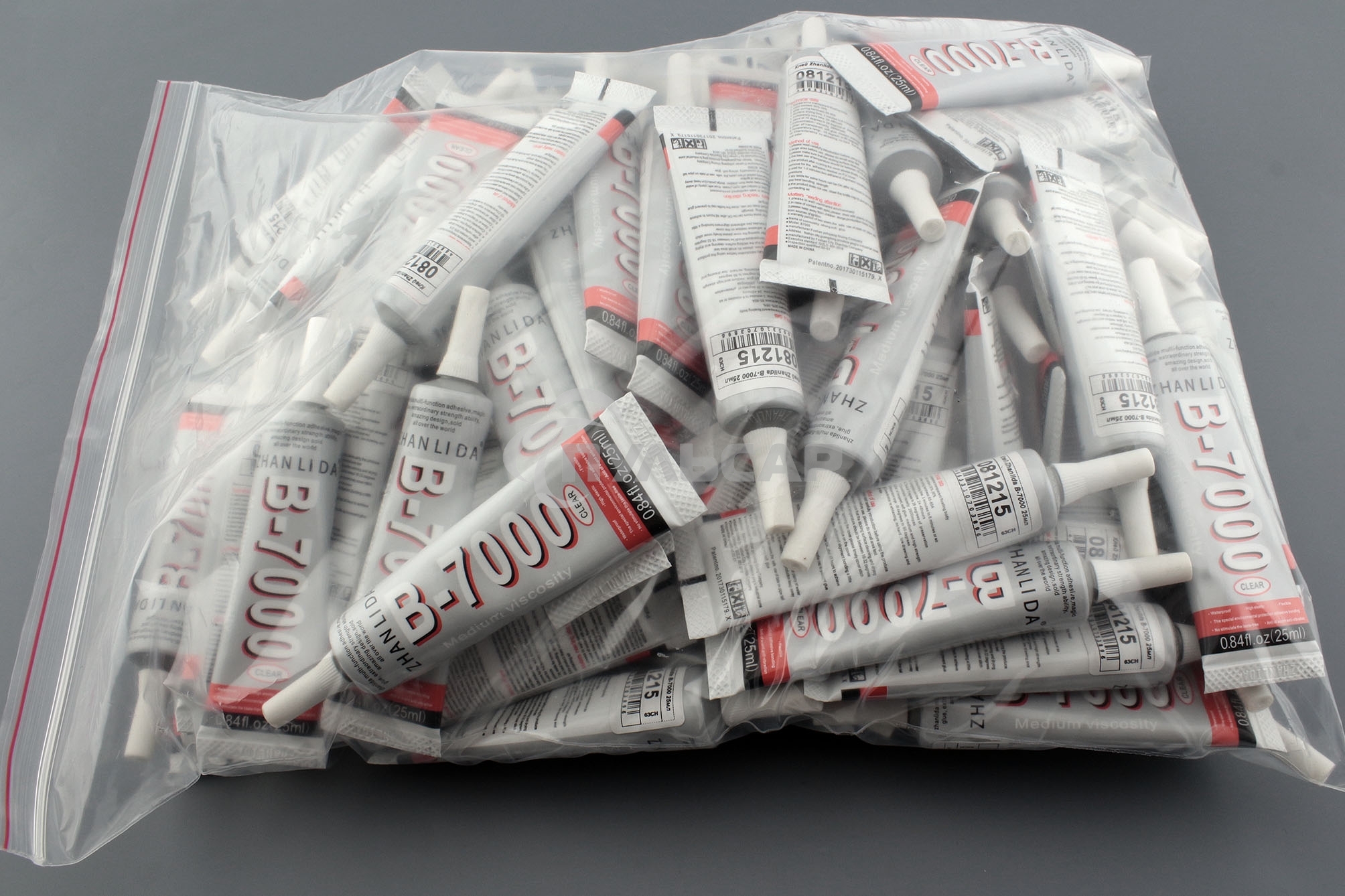 Клей Zhanlida B-7000 прозрачный 25мл 100 шт