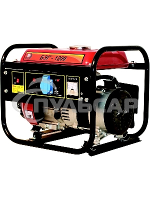 Бензогенератор КАЛИБР БЭГ-1200 1.2кВА 220В 87см3 5л 25кг