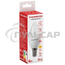 Лампа светодиодная Hiper THOMSON LED CANDLE 6W 480Lm E14 3000K TH-B2013