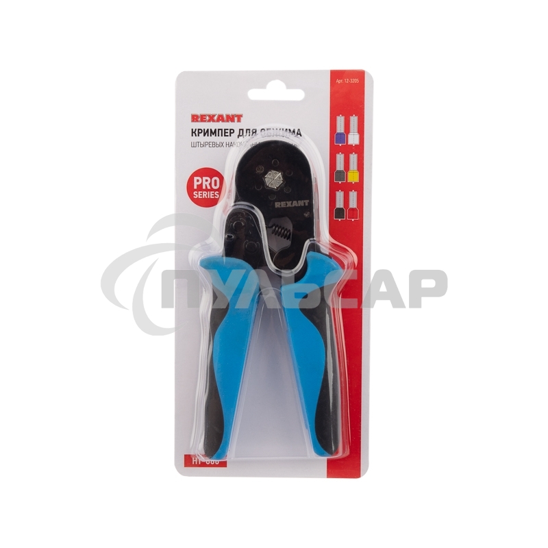 Кримпер Rexant HT-866 для обжима штыревых наконечников 0.08-6.0 мм²