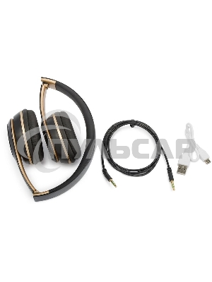 Наушники Harper HB-213 20-20000 Гц 88 дБ 32 Ом 200мА черный/золотой