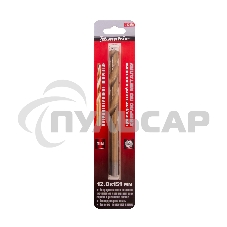 Сверло по металлу Matrix, 12 мм, HSS, нитридтитановое покрытие, цилиндрический хвостовик