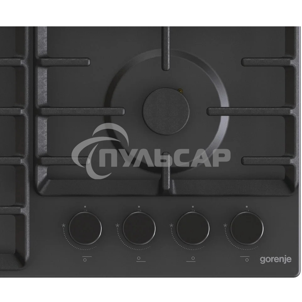 Газовая варочная панель Gorenje GW642SYB, 4 конфорки, эмалированная сталь, черный