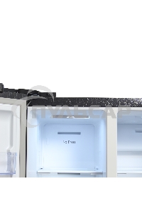 Холодильник Hyundai CS5003F черное стекло двухкамерный Side by Side 331/165л морозилка сбоку