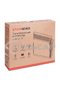 Конвектор Starwind SHV5010, белый, 1000 Вт, 15 м2, термостат, 1 режим мощности