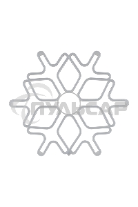 Фигура Neon-night Снежинка из гибкого неона, 60х60 см, цвет свечения синий