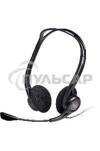 Наушники с микрофоном Logitech 960 черный 2.4м накладные оголовье (981-000100)