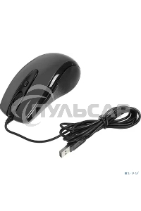 Мышь проводная A4Tech N-708X серый глянец/черный, 1600 dpi, USB, кнопки - 6