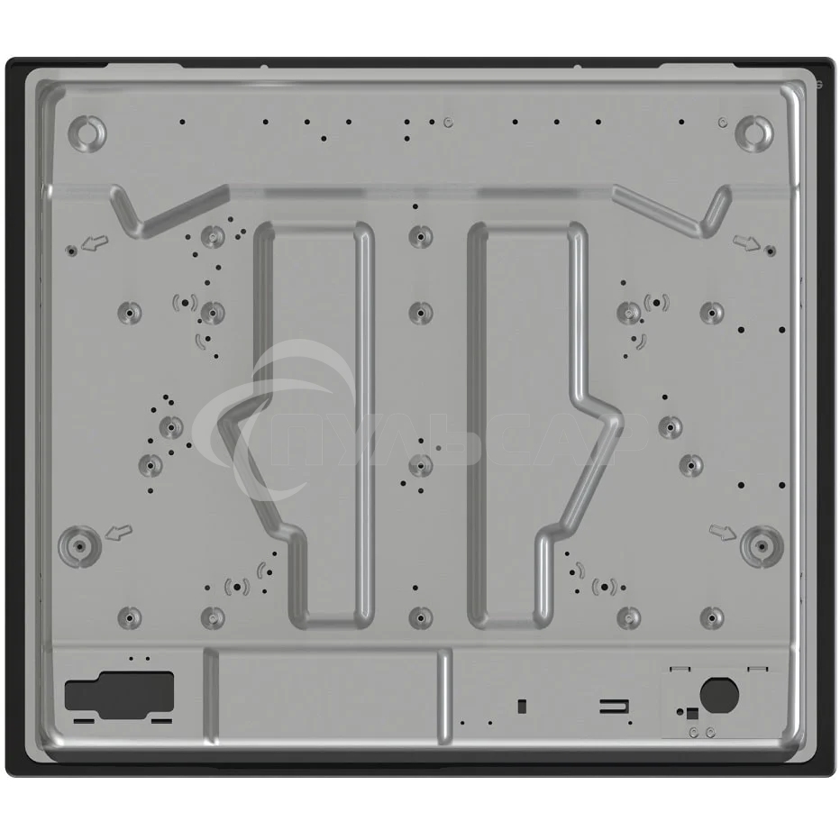 Газовая варочная панель Gorenje GW642SYB, 4 конфорки, эмалированная сталь, черный
