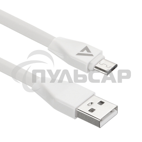 Кабель USB ACD-Life MicroUSB ~ USB-A TPE, 1м, белый (ACD-U920-M1W)