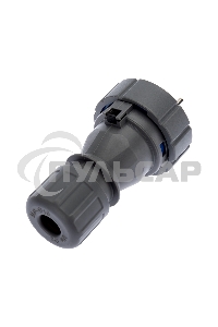 Вилка прямая влагозащищенная 2P+РE, 16 А, IP68 Rexant